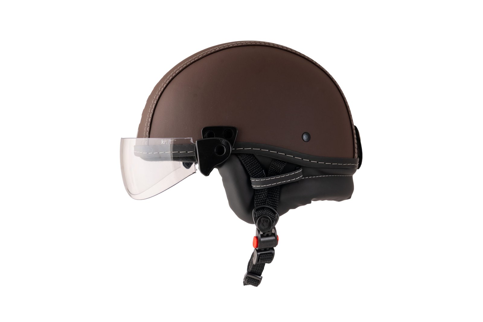 Capacete Kraft Esporte Street Revestido Marrom - Imagem 4