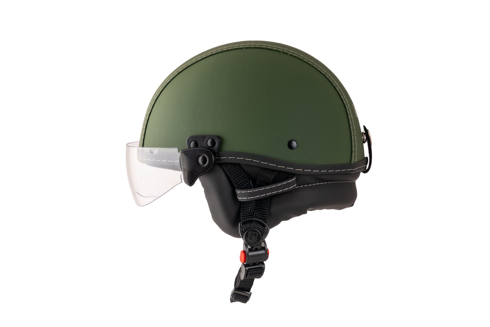 Capacete Kraft Esporte Street Revestido Verde - Imagem 4