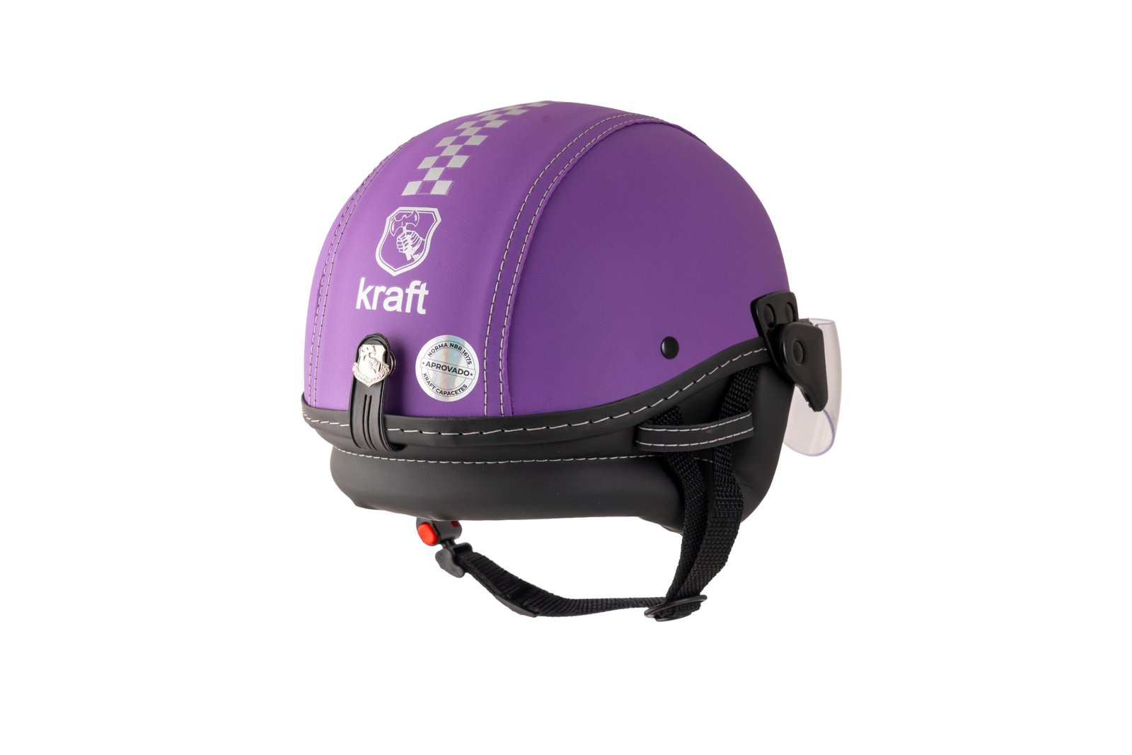 Capacete Kraft Esporte Street Revestido Lilás - Imagem 4