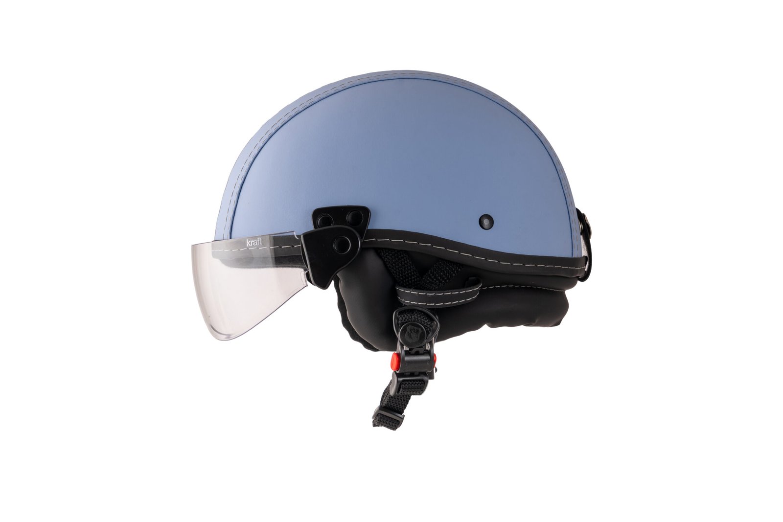 Capacete Kraft Esporte Street Revestido Azul Claro - Imagem 4